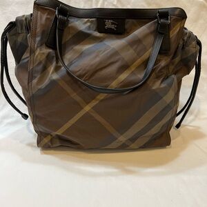 Burberry Brown Checkered Women's Bag